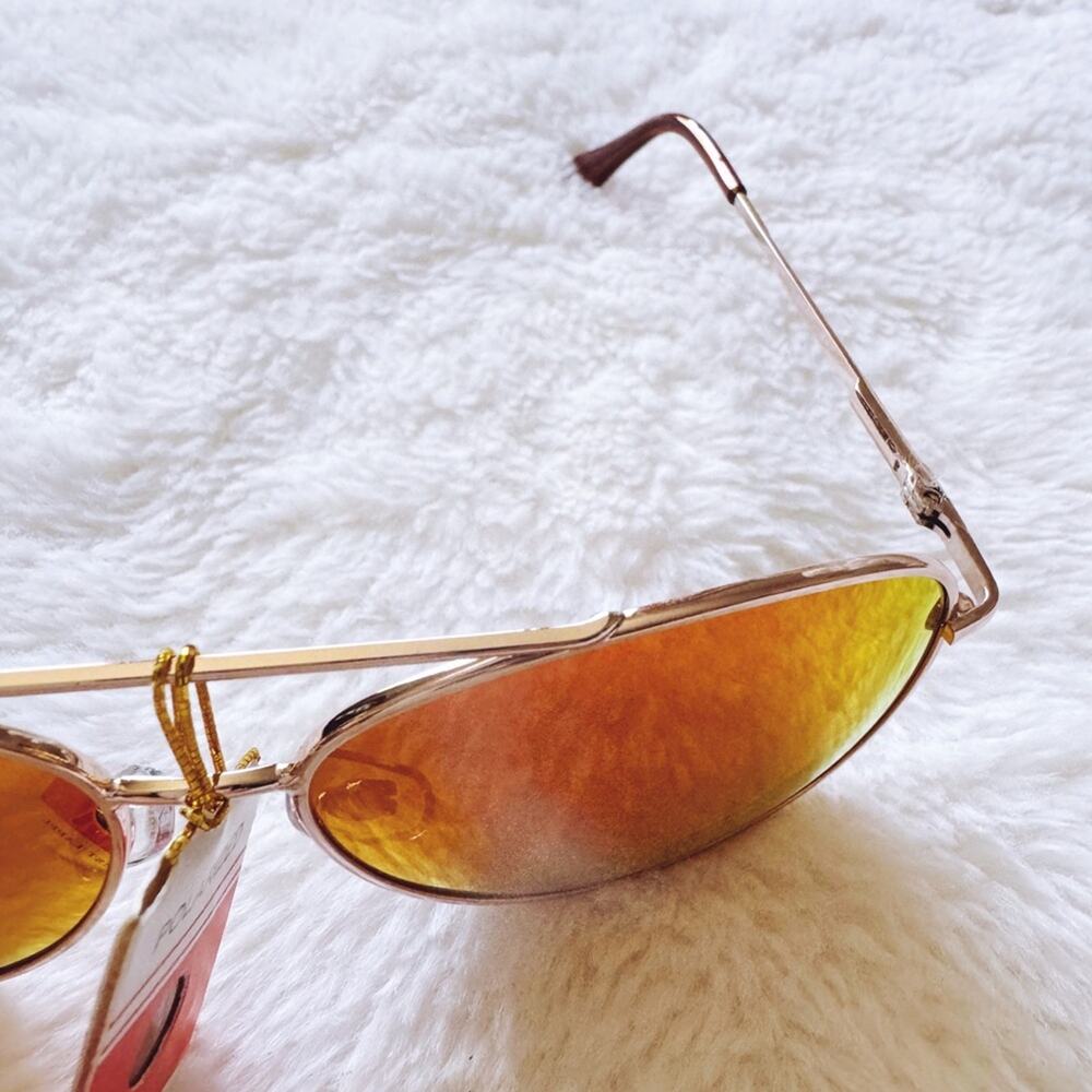 Felix Orange Polarized Mirrored Sunglasses - Picture 5 of 13